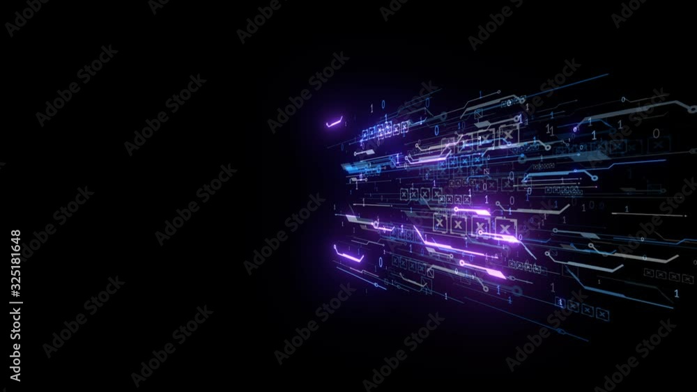 Sticker futuristic lines communication background tech