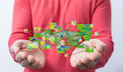 Cloud storage and Computing concept.