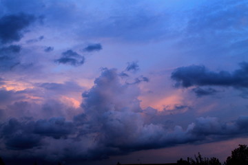 dramatic sky and clouds