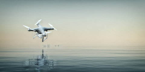Fototapeta na wymiar drone flying