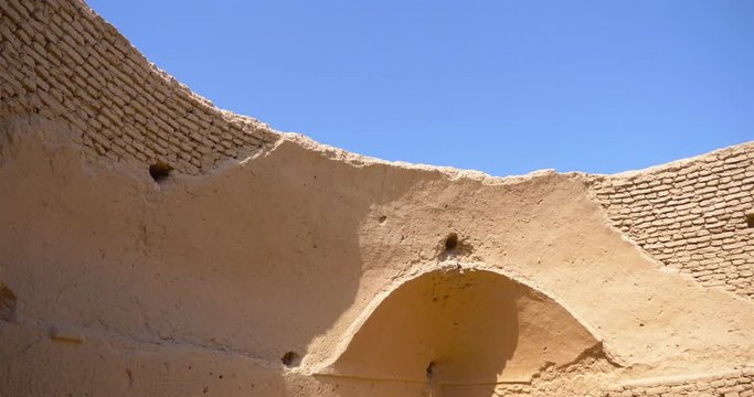 Landscape view of Gaochang Ruins in Turpan Xinjiang Province China.