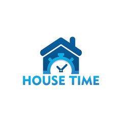 House Time Logo Template Design