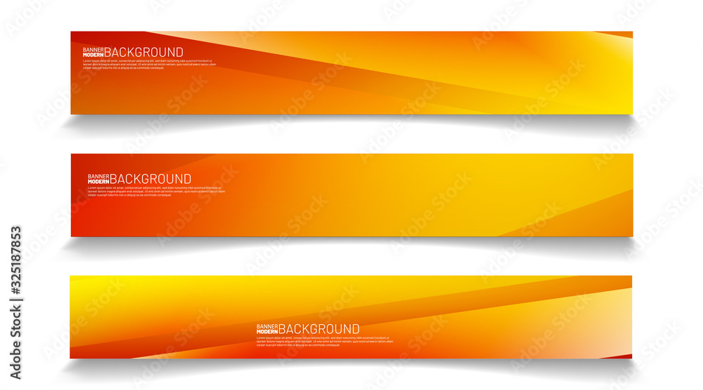 Wall mural modern web banner background. abstract vector template design