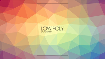 Lowpoly Background Colorful Abstract Design Graphic Vector