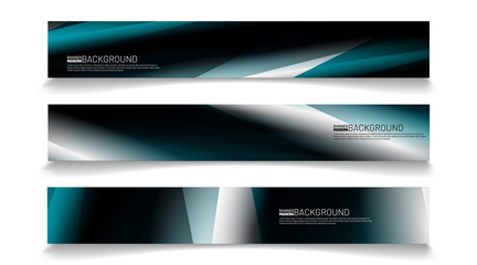 Fototapeta premium Modern web banner background. abstract vector template design