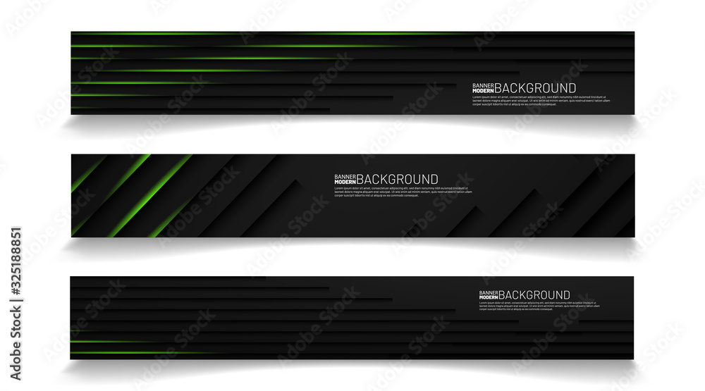 Wall mural modern web banner background. abstract vector template design