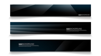 Modern web banner background. abstract vector template design