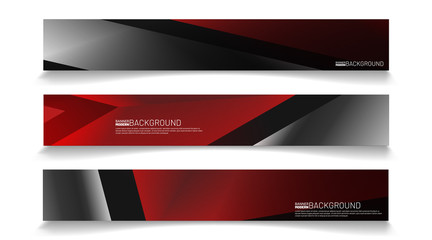 Modern web banner background. abstract vector template design