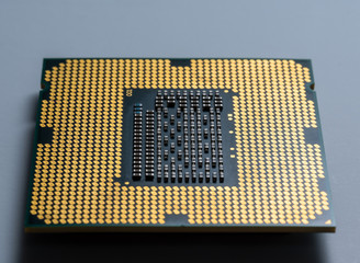 computer chip processor without legs with microcircuits
