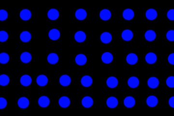 Black background with blue balls