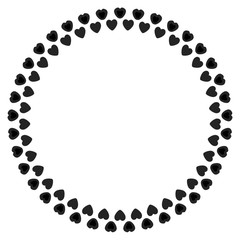 Ink Abstract circle pattern mandala flower floral petal stack symbol simple cute modern circular pattern sun star rays beauty lace motif black white single art mehendi Digital textile frame stamp