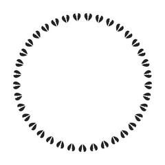 Ink Abstract circle pattern mandala flower floral petal stack symbol simple cute modern circular pattern sun star rays beauty lace motif black white single art mehendi Digital textile frame stamp