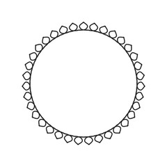 Abstract circle pattern mandala sun fireworks. spirograph halo sun starburst ray vintage monochrome modern circular pattern motif black white for design elemental, unique art lace lattice lines style