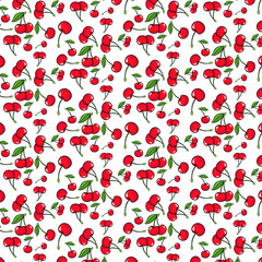 Cherry Pattern. Swatch Included