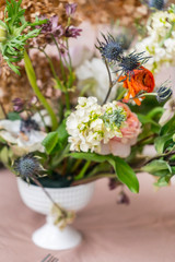 nice Easter bouquet  on the table