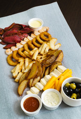 tasty appetizer in the bar