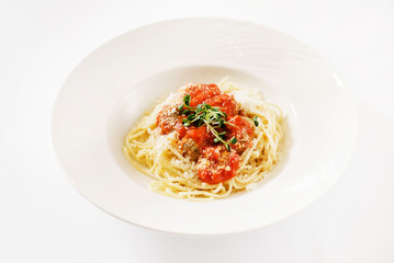 spaghetti with meatballs