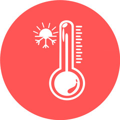 Celsius or fahrenheit meteorology thermometers measuring heat or cold, vector illustration. Thermometer equipment showing hot or cold weather. Medicine thermometer in flat style. Thermometer icon logo