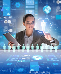 Online recruitment and job search concept