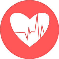 Heartbeat icon. Heart pulse. cardiogram. Beautiful healthcare, medical. Modern simple design. Icon, sign or logo. beat pulse icon. heart care cardiology. world heart day