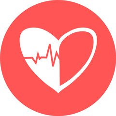 Heartbeat icon. Heart pulse. cardiogram. Beautiful healthcare, medical. Modern simple design. Icon, sign or logo. beat pulse icon. heart care cardiology. world heart day