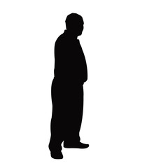 a man body silhouette vector