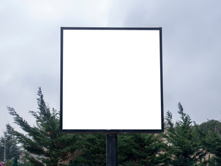 Use as advertising blank billboard