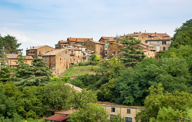 Fototapeta na wymiar a view of Proceno town, Province of Viterbo, Latium region, Italy