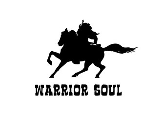 Warrior Soul Graphic Silhouette Concept Print