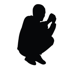 a woman sitting body silhouette vector