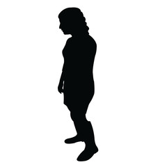 Fototapeta premium a woman body silhouette vector