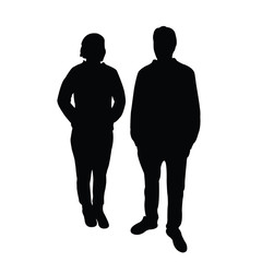 a couple body silhouette vector