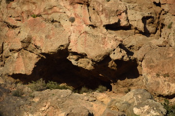 Oberirdische Höhle in Andalusien