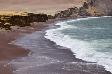 Fototapeta na wymiar Beach in Paracas, Peru