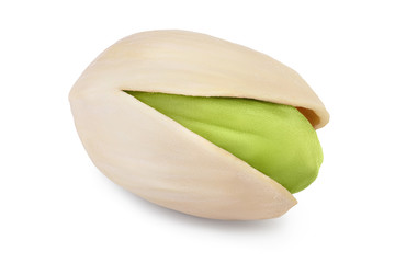 pistachio isolated on white background with clipping path and full depth of field
