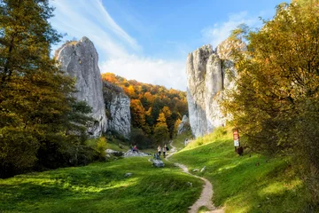 Fotobehang Bolechowice valley in Poland, Malopolska region © Tomasz