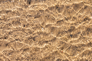 Wave of the sea on the sand beach