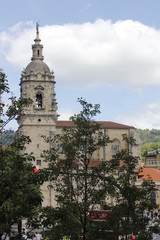 Church in the old town of Bilbao