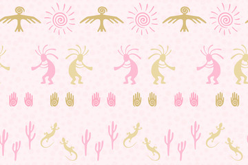 Folk, design with humpbacked man playing flute musical instrument.