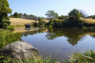 Lake in garden