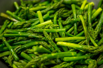 green beans on a market