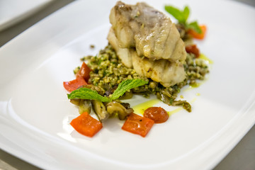 grilled chicken breast with vegetables