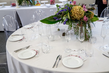 wedding table set for wedding