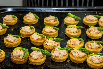 pastries with asparagus high tea 