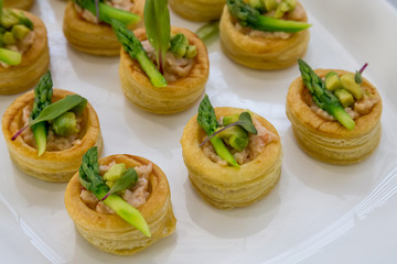pastries with asparagus high tea 