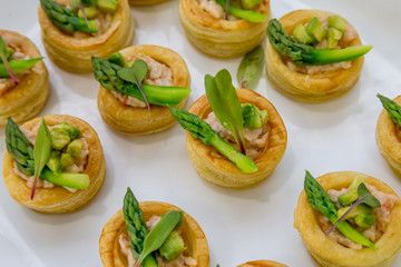 pastries with asparagus high tea 