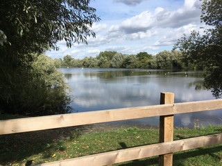 wooden bridge over lake