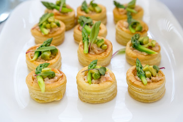 pastries with asparagus high tea 