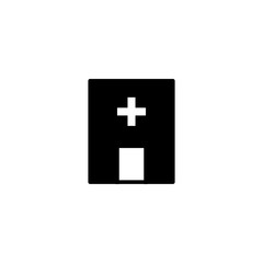 Obraz premium Vector illustration, hospital icon design