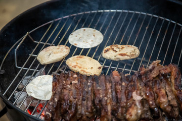 meat on the grill